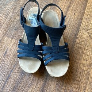 Blue wedges in perfect condition!